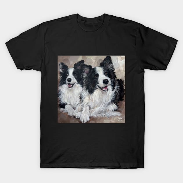 BORDER COLLIES (2023) T-Shirt by olia-tomkova